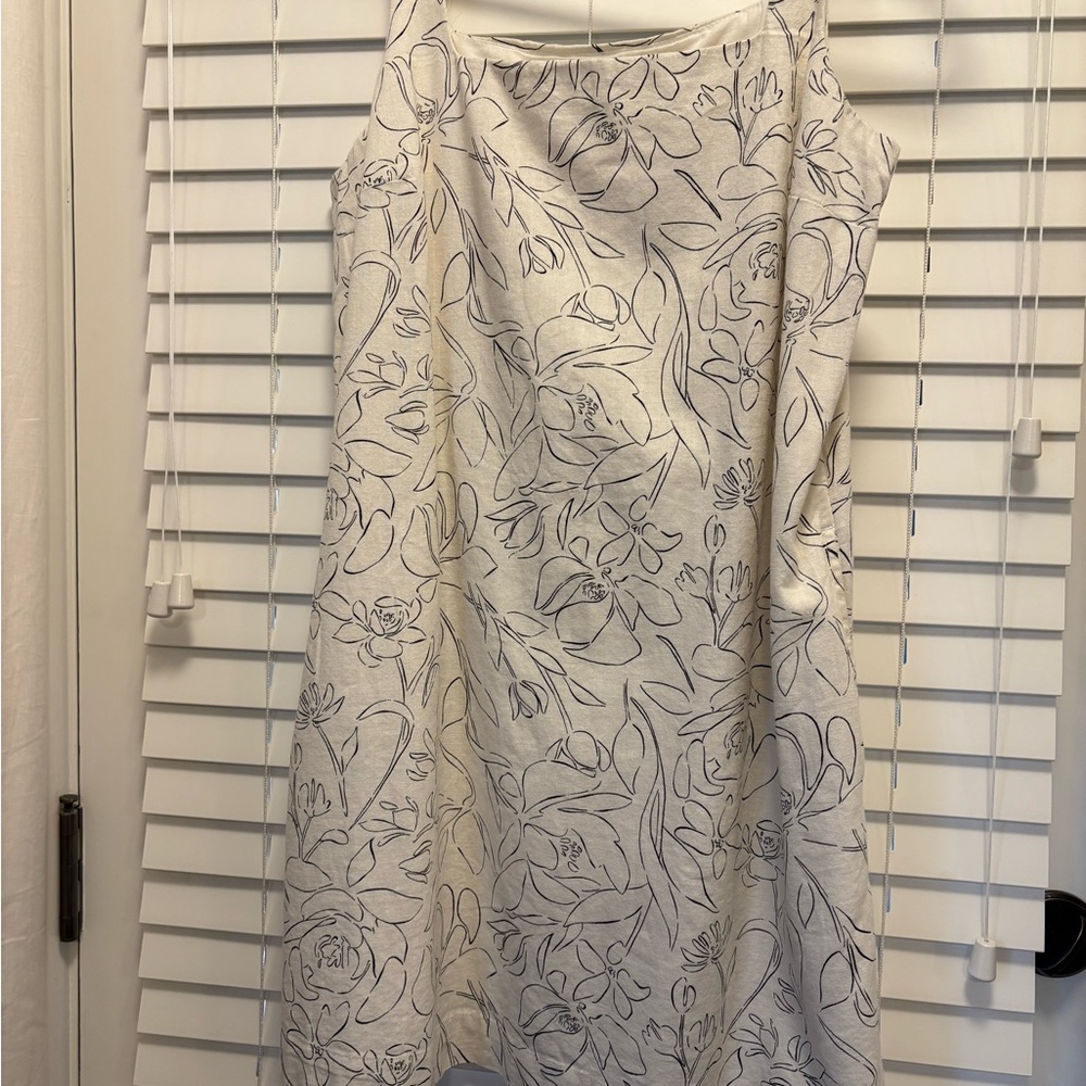 Floral Print Cream Shift